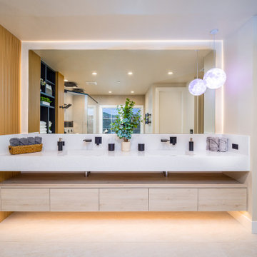 Modern master bathroom