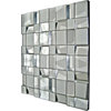 Quartz Glass 40" Oversized Square Wall Mirror