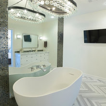 Chandelier Over Bathtub
