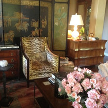 animal prints on chairs or ottomans