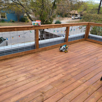 Deck and Railing over garage