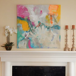 SOLD!!!  Art - Original Abstract Painting, 48 x 48 - Paintings