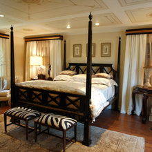 zebra ottoman room ideas
