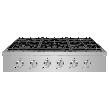 NXR 36" Pro-Style Natural Gas Stainless Steel Cooktop, SCT3611