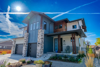 Inspiration for a contemporary exterior home remodel