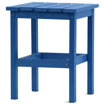 DUROGREEN 15" Square Side Table, Royal Blue