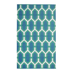 Jali Green & Blue by The Rug Company - Area Rugs