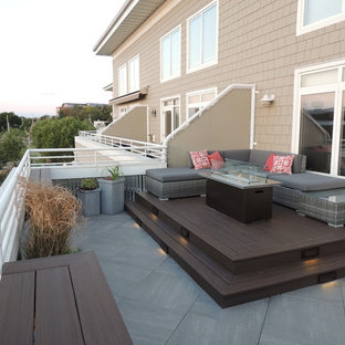 75 Beautiful Modern Balcony With A Fire Pit Pictures Ideas Houzz