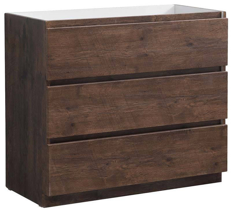 Fresca FCB9342RW Lazzaro 42" Rosewood Free Standing Modern Bathroom Cabinet