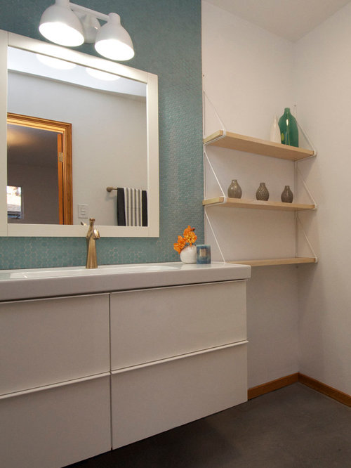 Tile Behind Vanity Houzz