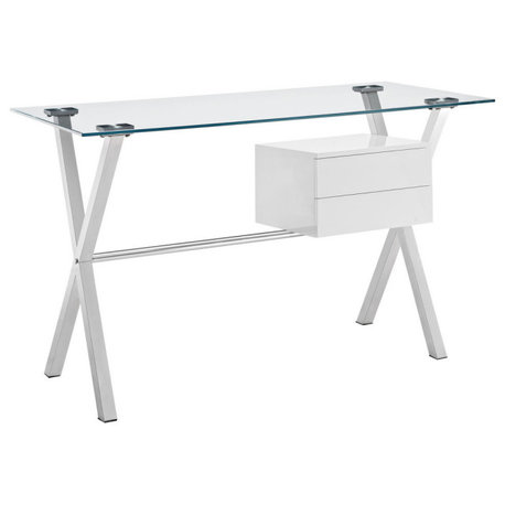 Modway Stasis Office Desk, White