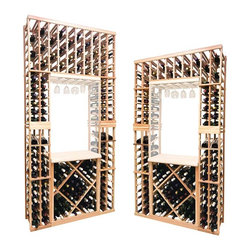 Vintner Series Wine Rack - Individual Bottle Wine Rack with Lower Diamond Bin - Wine Racks