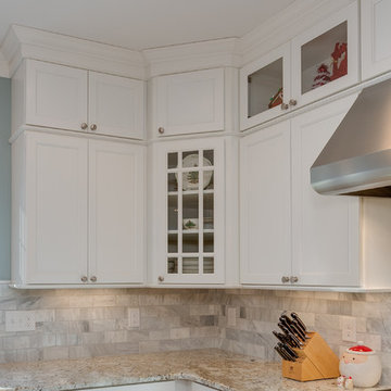 Festive White Kitchen - New Construction