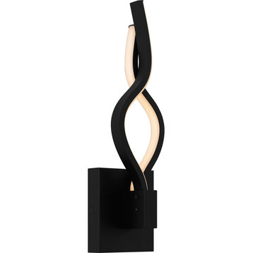 Quoizel PCISD8704 Isadora 16" Tall LED Wall Sconce - Matte Black