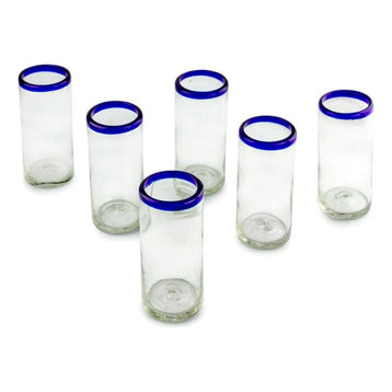 Cobalt Classics, Set of 6 Drinking Glasses, Mexico
