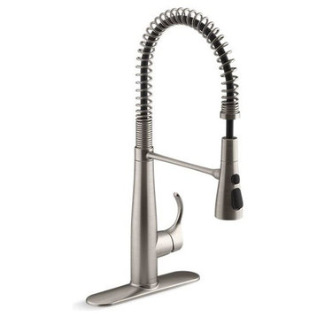 Kohler Simplice Semiprofessional Kitchen Sink Faucet, Vibrant Stainless