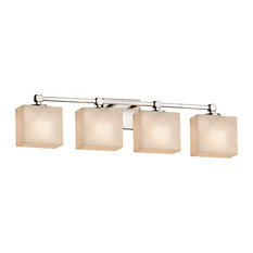 Clouds Tetra 4-Light Bath Bar, Rectangle, Clouds Shade