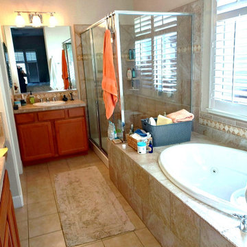Mark and Cindy Lopez Master Bath Before and After