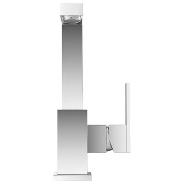 Isenberg 160.1500 - Single Hole Bathroom / Bar Faucet With Swivel Spout, Matte B