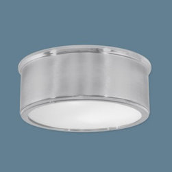 Norwell Lighting Sandra Flush Mount With Ribbed Glass 5378 - Bath Products