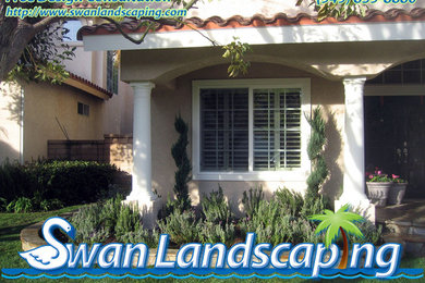 Photo of a traditional landscaping in Orange County.