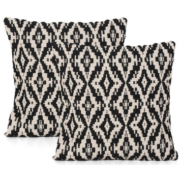 Crystal Boho Cotton Pillow Cover, Set of 2