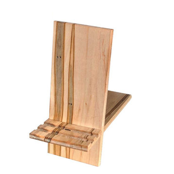 6.5"x2.75"x4" Cell Phone and Tablet Hardwood Charging Stand, Ambrosia Maple