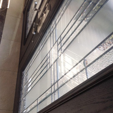 Interior view of Fiberglass Beveled French Glass Entry Doors Pepper Pike Ohio