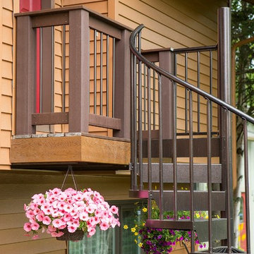 Spiral Staircase Entry Deck