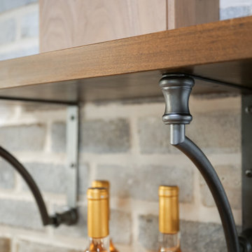 Lower Level Remodel with Bar, Kitchen and Wine Room