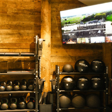 Home fitness wishes transforms an unused Horse Barn/Stables