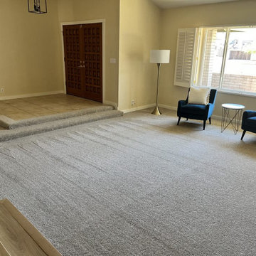 Flooring Renovation: Mohawk Laminate & Dream Weaver Carpet
