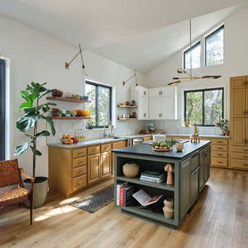A Designer's Home Kitchen get a Warm, Modern Update