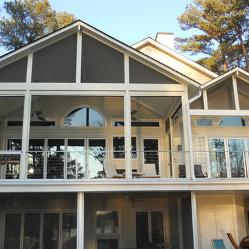 Stainless Steel Cable Railing - Rectangle Top Tube (Exterior)