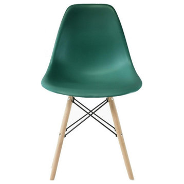 Eiffel Wood Chair, Dark Green