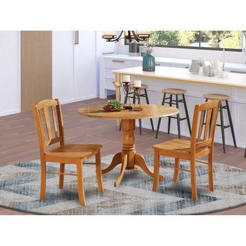3-Piece Kitchen Table Set, Dining Nook and 2 Dinette Chairs