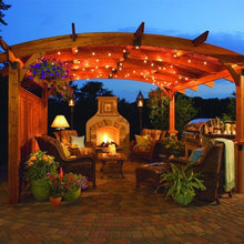 outdoor fireplace