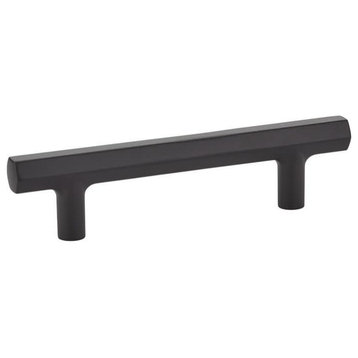 Emtek 86680 Mod Hex 10 Inch Center to Center Bar Cabinet Pull - Flat Black