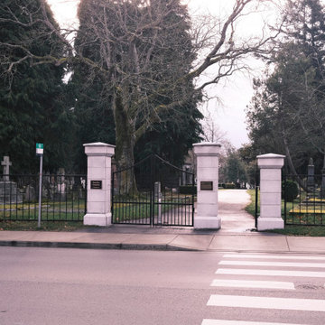 Ross Bay Cemetery - Granite Pillars