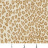 Beige Leopard Print Microfiber Stain Resistant Upholstery Fabric By The Yard