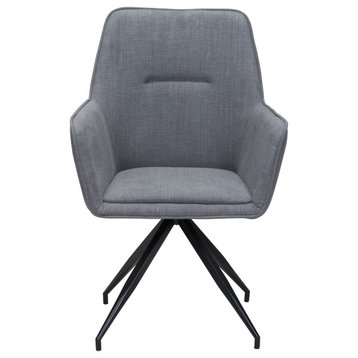 Wahlberg Dining Chair Gray Set of 2