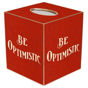 TB2537 - Be Optimistic Tissue Box Cover