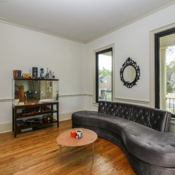 Black Windows in Chic Living Room - Renewal by Andersen Georgia