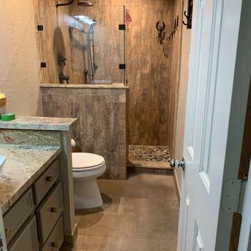 Rustic Hall Bath