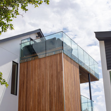 Ipe Siding w/ Glass Railing