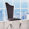 Cyrene Side Chair, Set of 2, Fabric/Stainless Steel