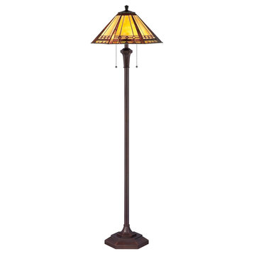 Quoizel Lighting Arden - 2 Light Floor Lamp, Tiffany Finish
