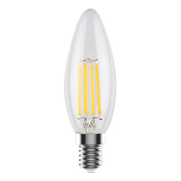 C32 E12 LED Filament Edison-style Light Bulb, 60W Equivalent