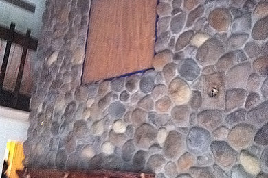 Stone Fireplace