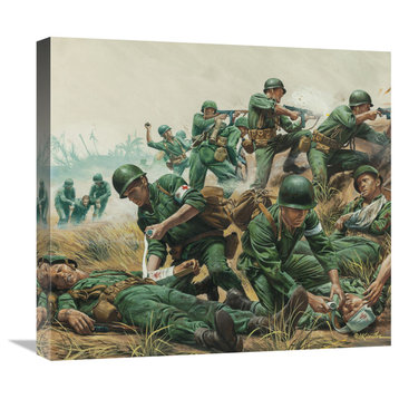 "Vietnam Medic: Medal of Honor Hero" Canvas Giclee by Mort Kunstler, 22"x20"